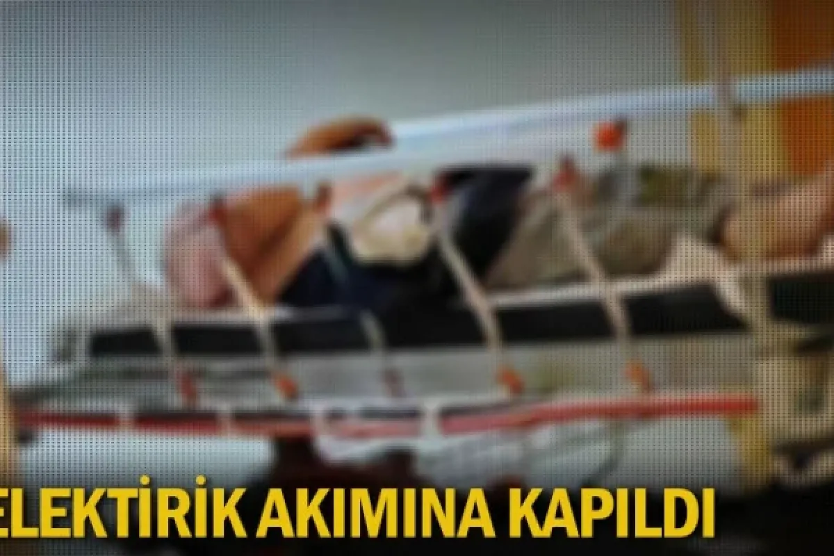 Elektirik akımına kapıldı