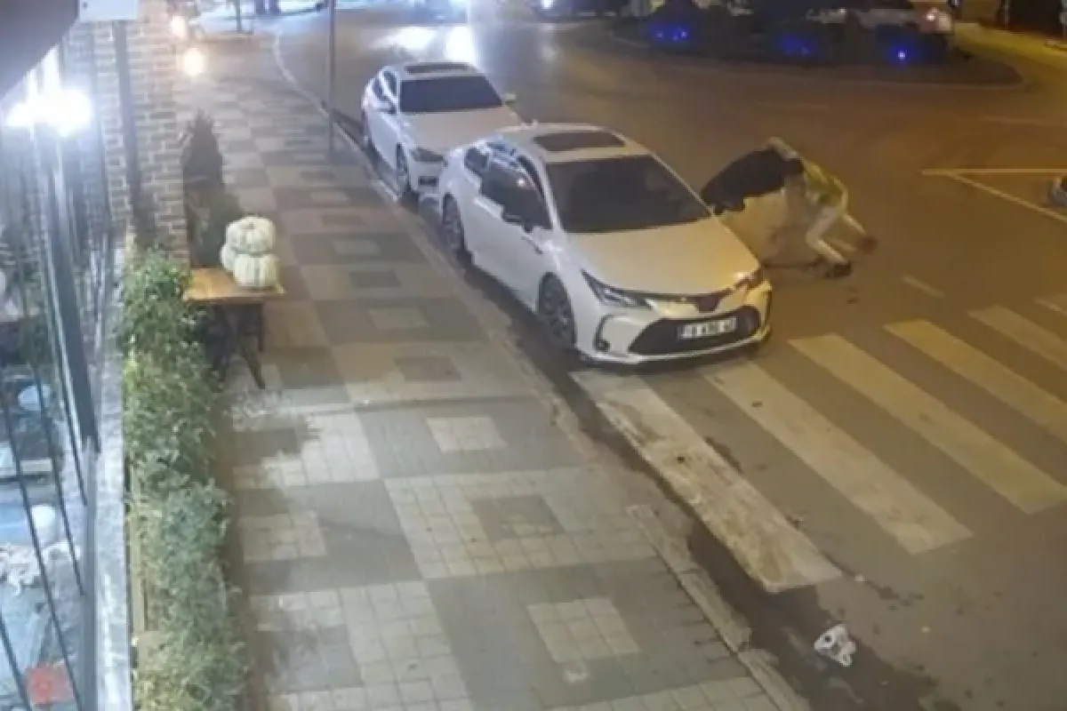 Bir anlık dikkatsizlik kazaya neden oldu