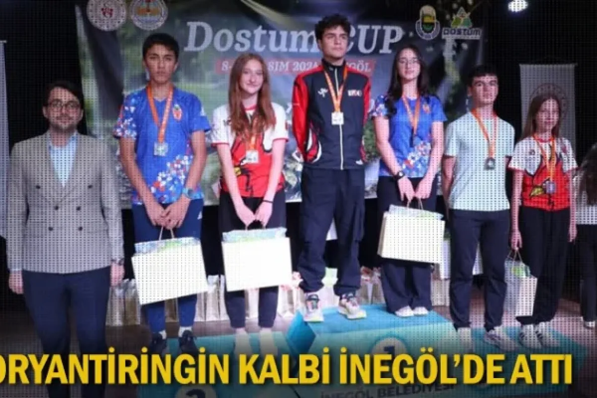 Oryantiringin kalbi İnegöl'de attı