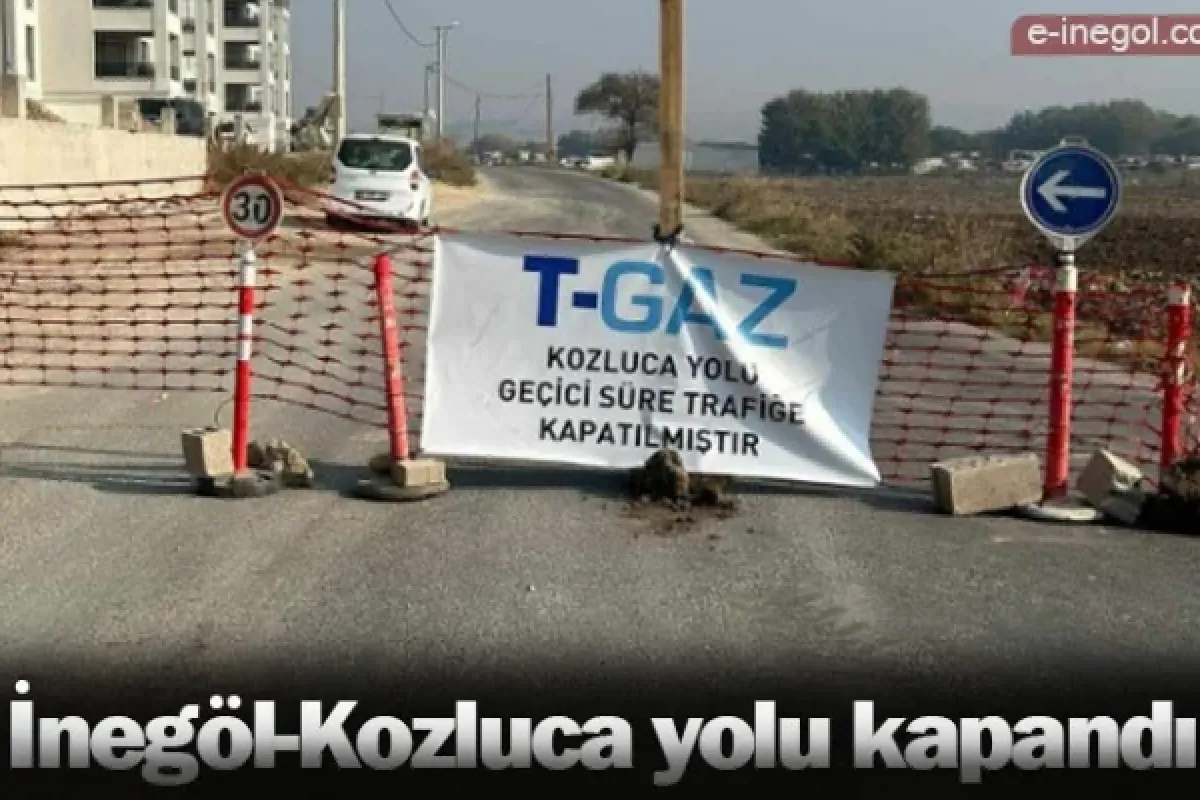 İnegöl-Kozluca yolu kapandı