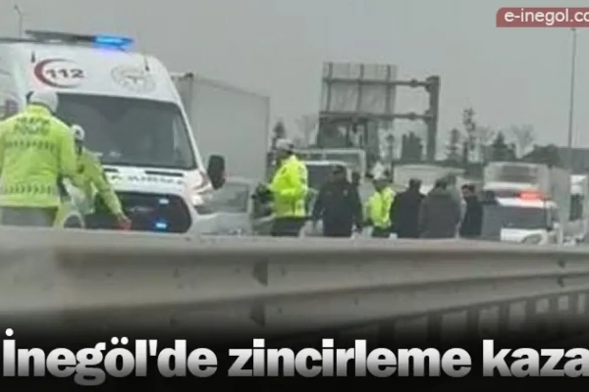 İnegöl'de zincirleme kaza