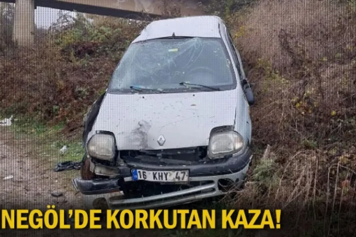 İnegöl'de korkutan kaza!