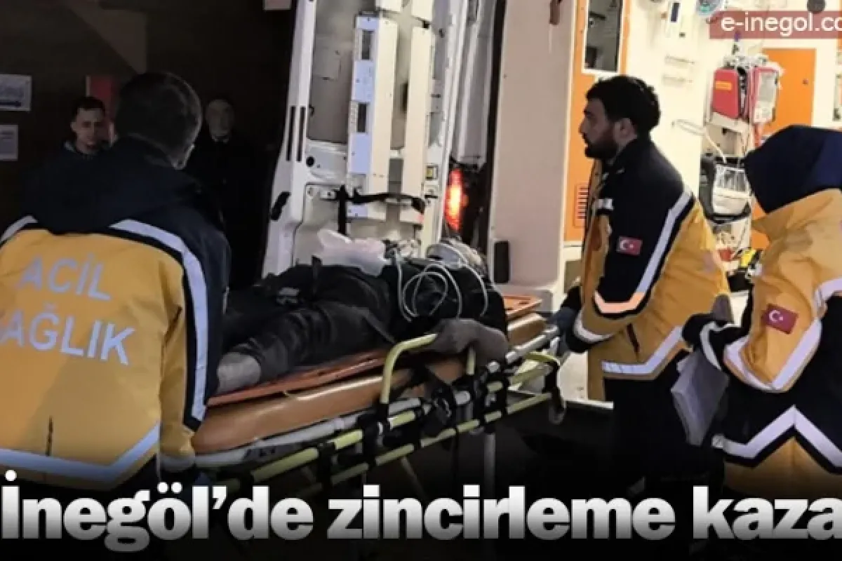 İnegöl'de zincirleme kaza