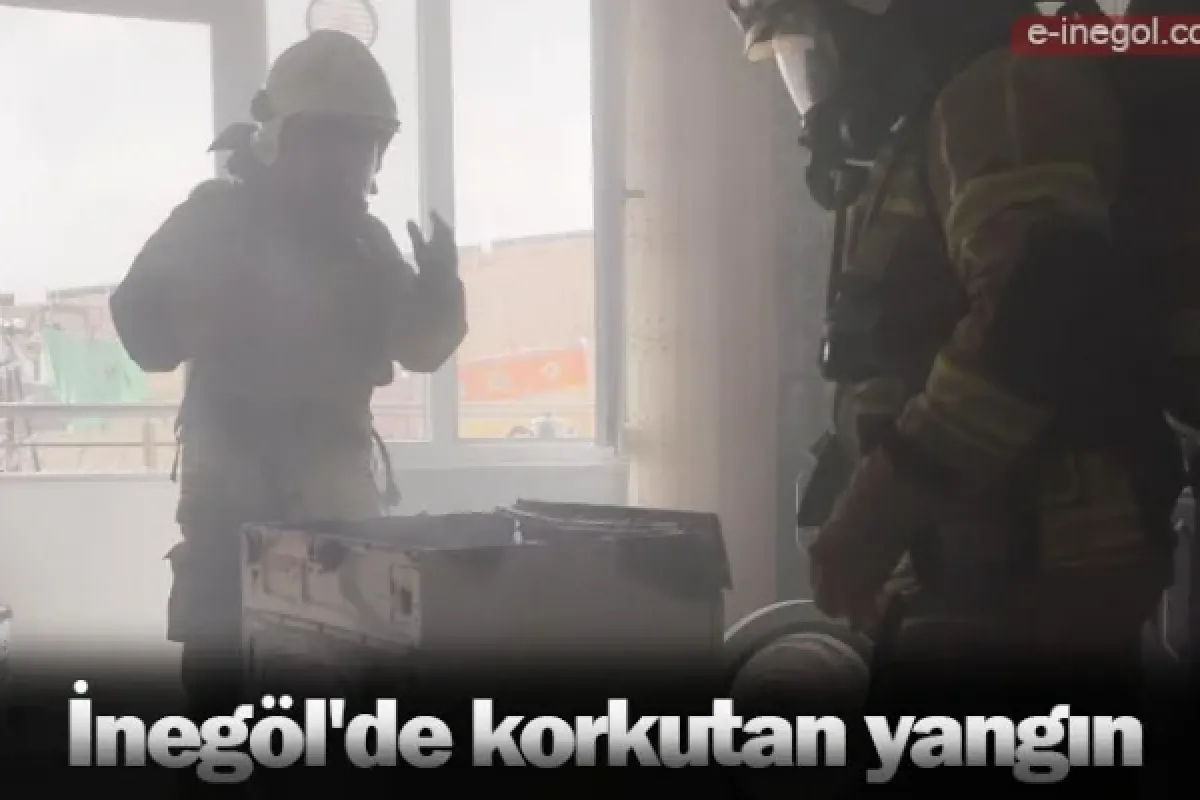 İnegöl'de korkutan yangın