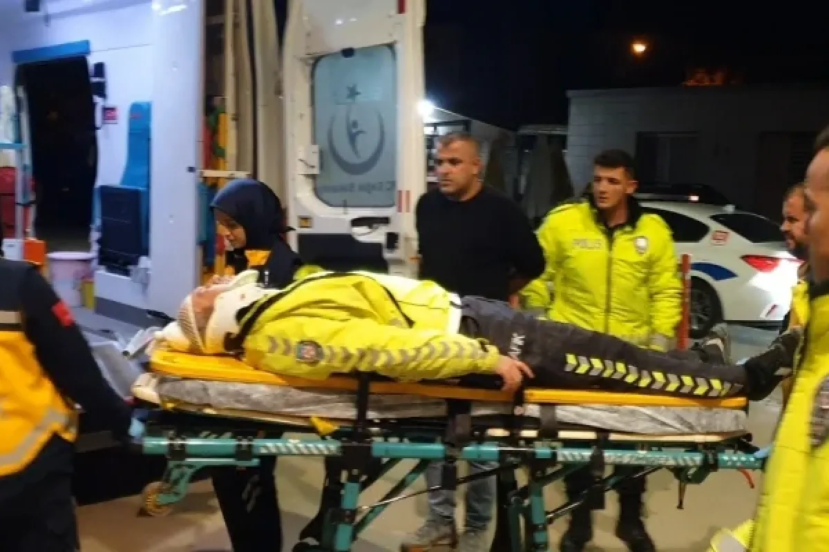 İnegöl'de polise çarpıp kaçtı