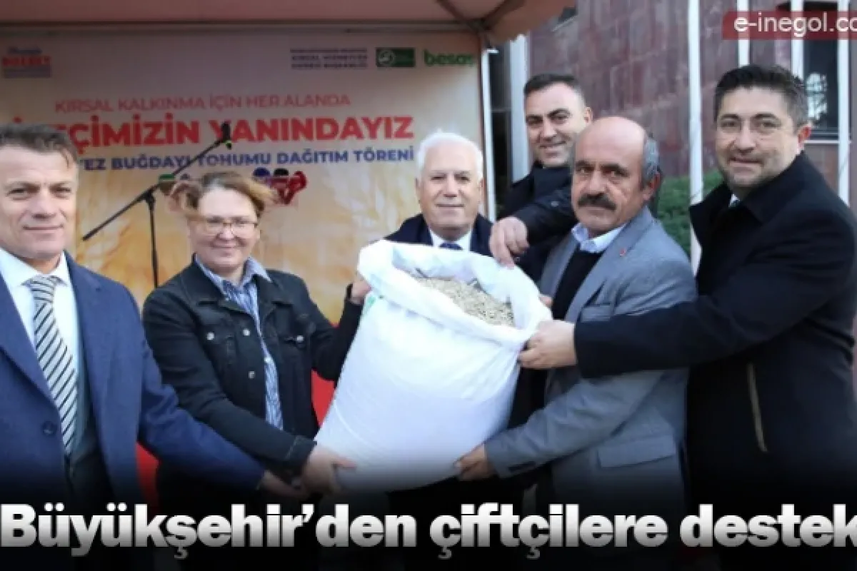Büyükşehir’den çiftçilere destek
