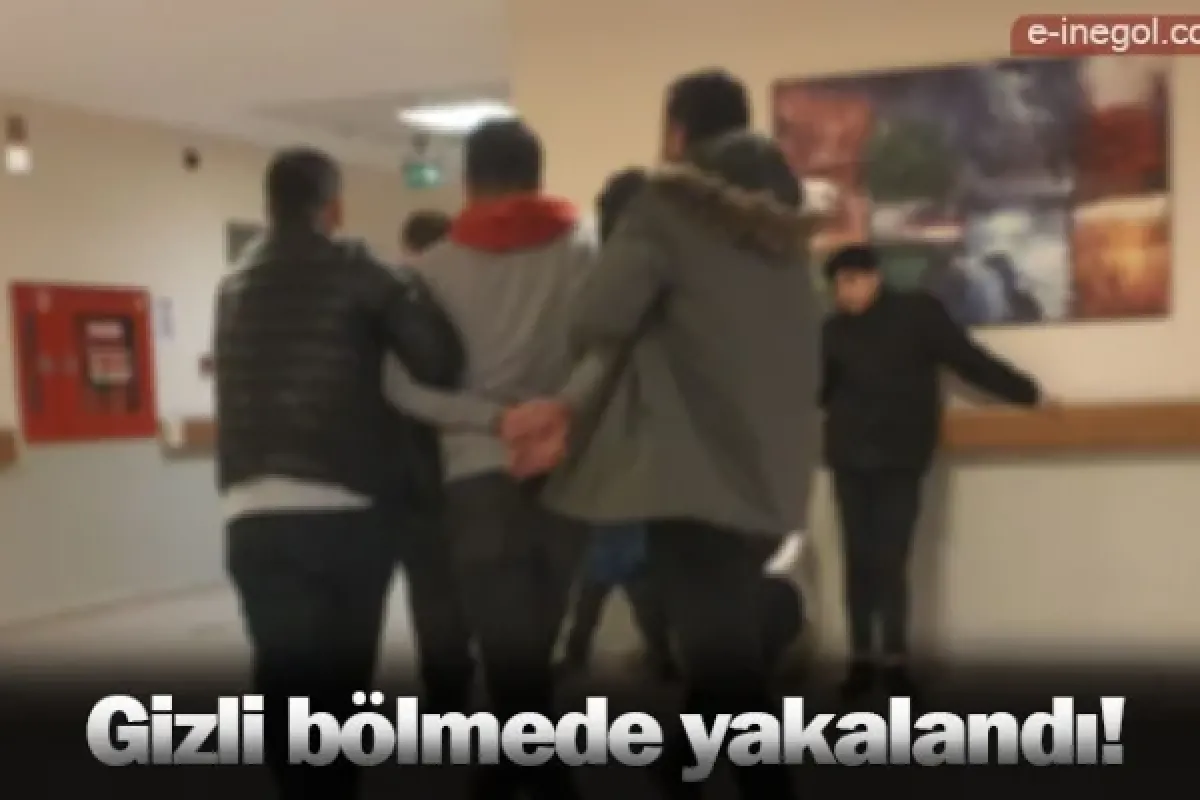 Gizli bölmede yakalandı!
