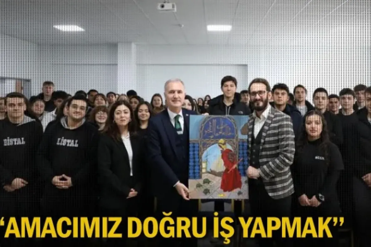 ''Amacımız doğru iş yapmak''