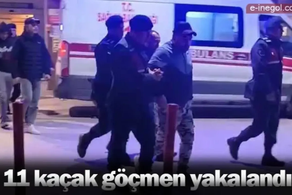 11 kaçak göçmen yakalandı