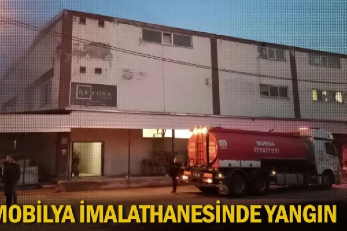 Mobilya imalathanesinde yangın