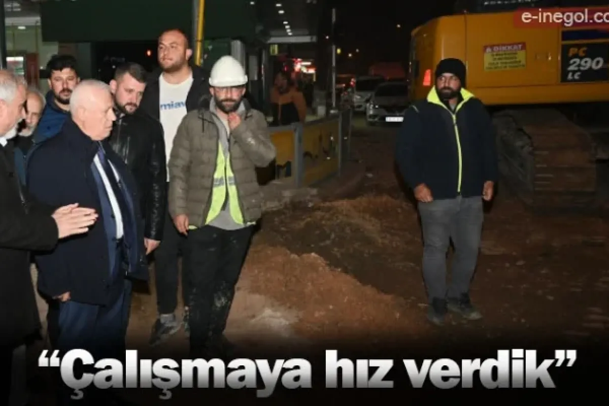 “Çalışmaya hız verdik”