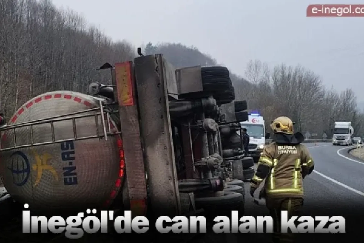 İnegöl'de can alan kaza