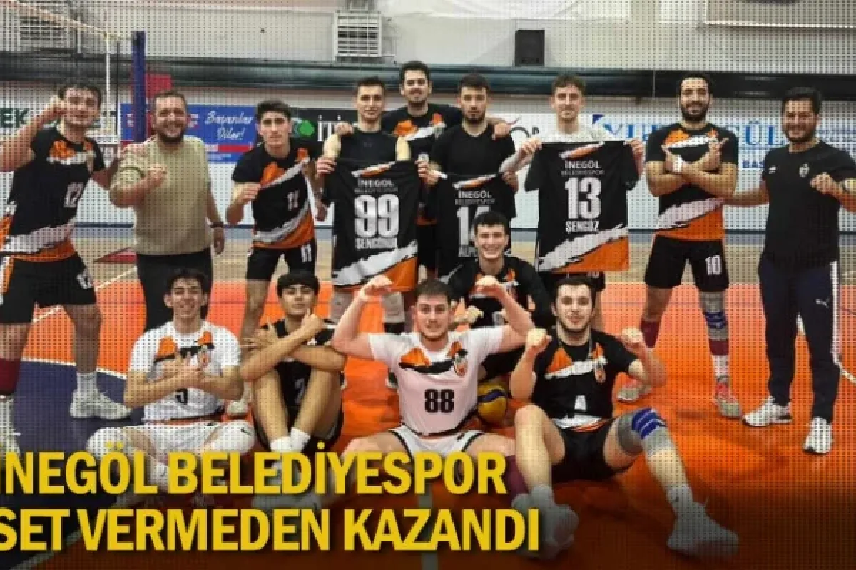 İnegöl Belediyespor set vermeden kazandı