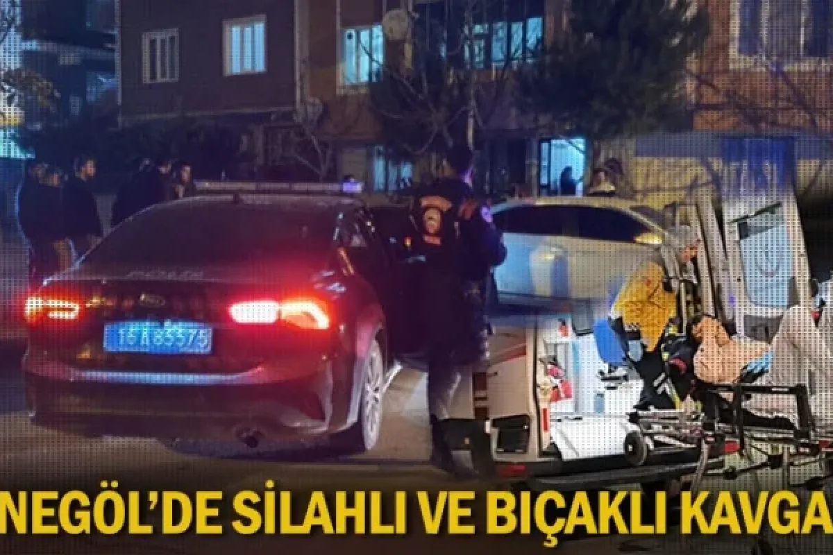 İnegöl'de silahlı ve bıçaklı kavga