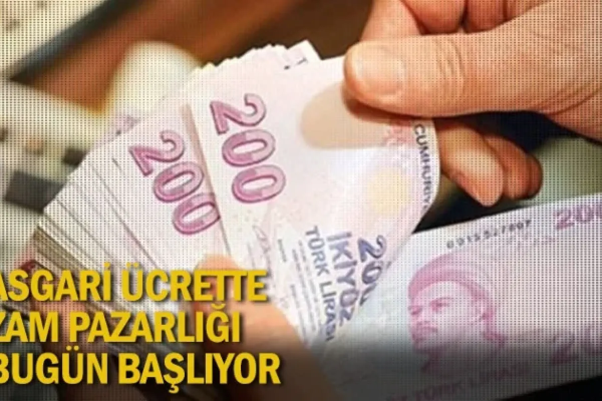 Asgari ücrette zam pazarlığı bugün başlıyor