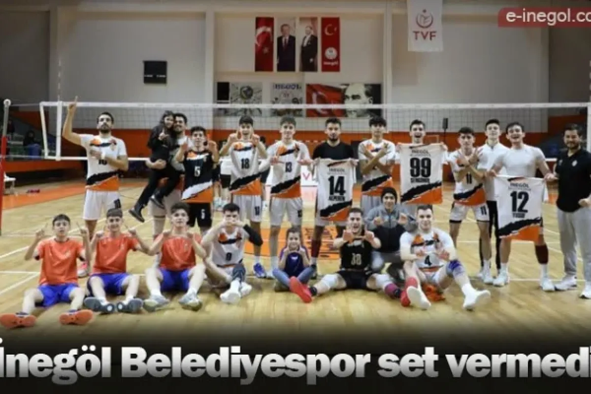 İnegöl Belediyespor set vermedi