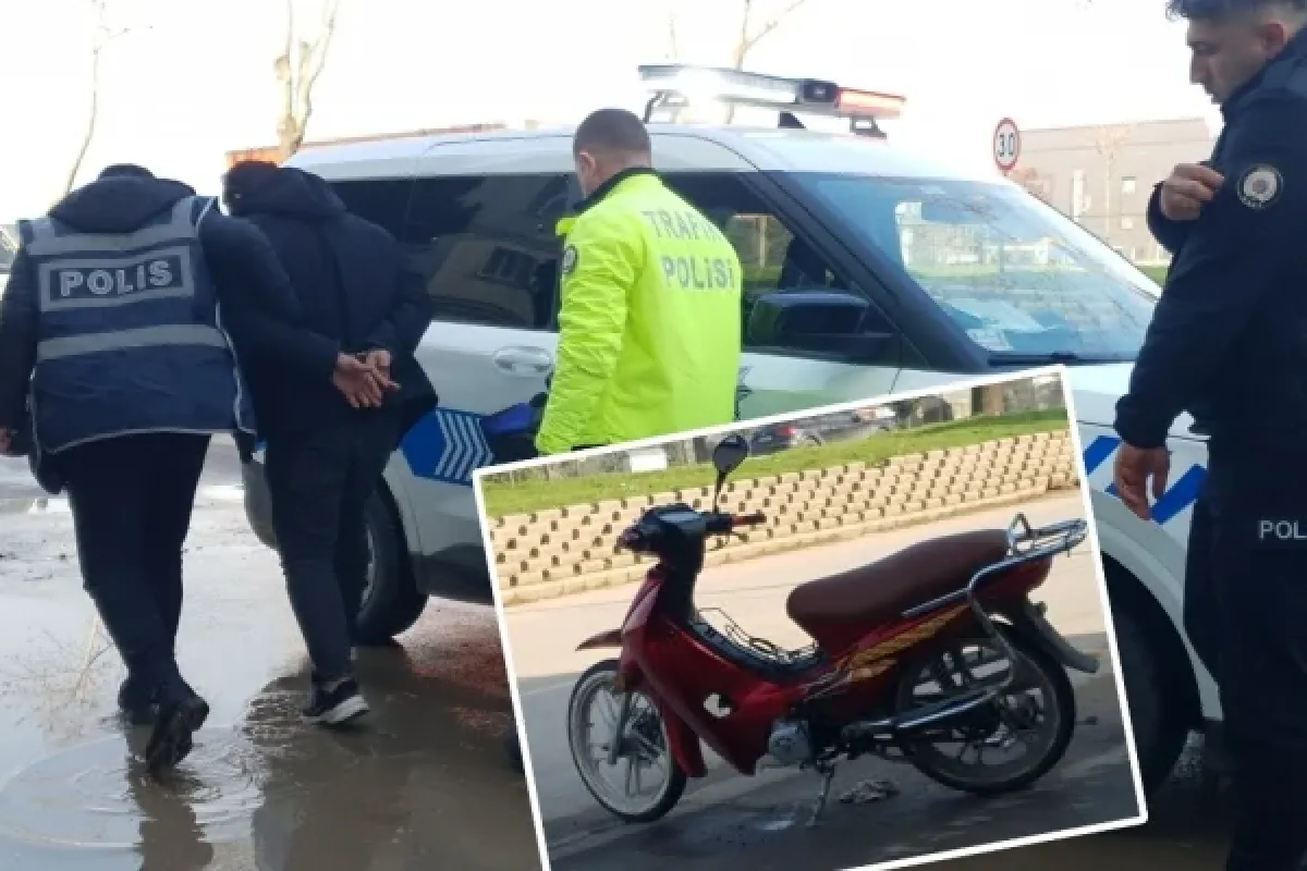 Çalıntı motosikletle gezerken yakalandı