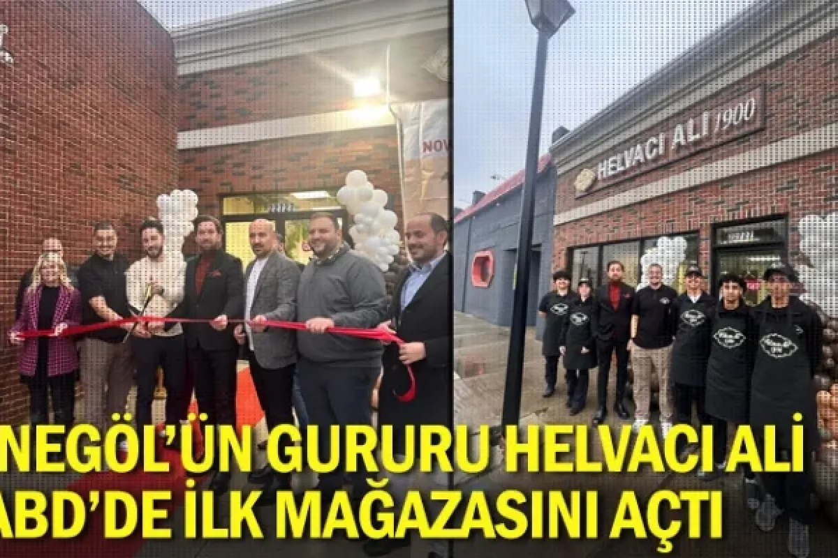 İnegöl’ün Gururu Helvacı Ali, ABD’de İlk Mağazasını Açtı