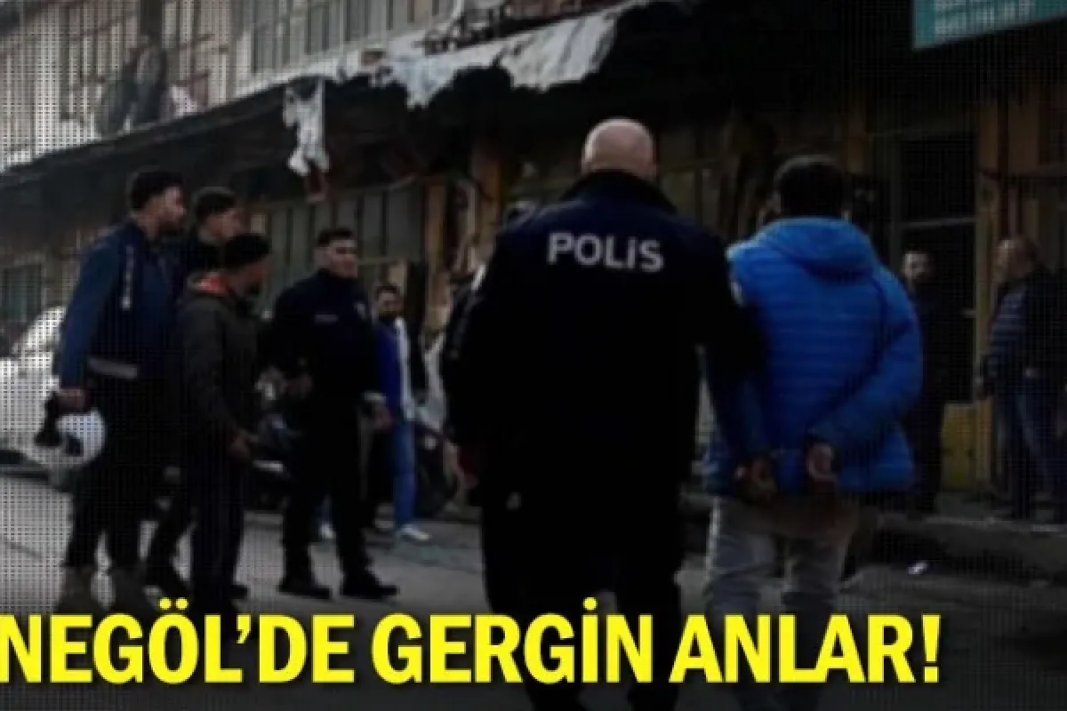 İnegöl'de gergin anlar!