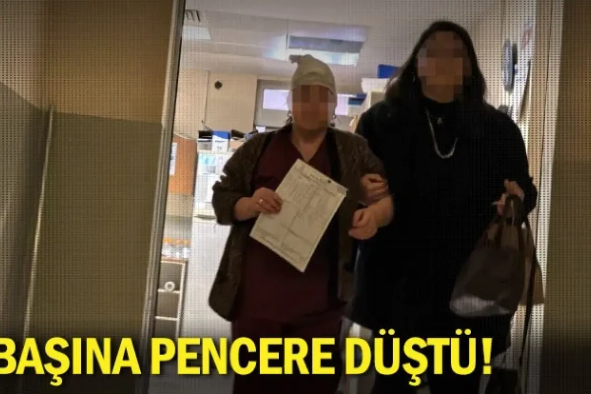 Başına pencere düştü!