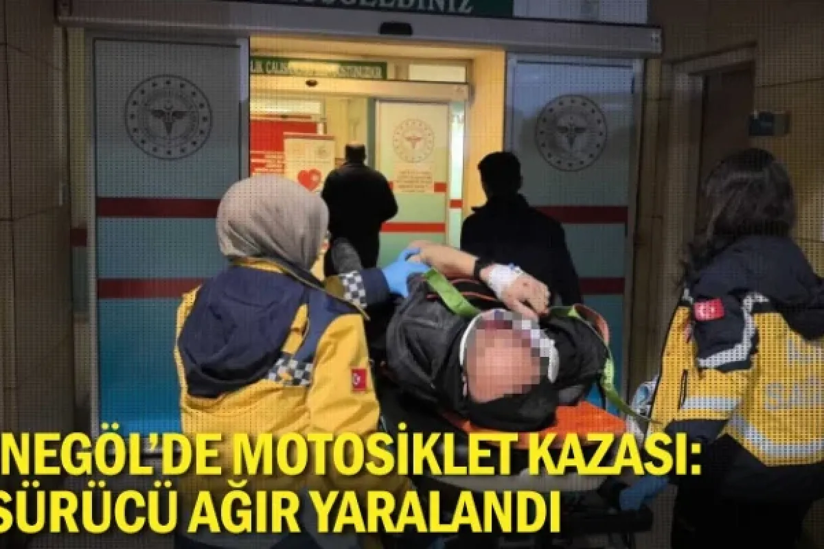 İnegöl'de motosiklet kazası: Sürücü ağır yaralandı