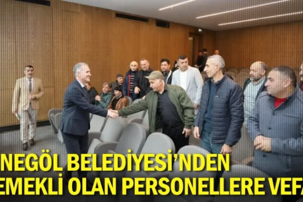 İnegöl Belediyesi'nden emekli olan personellere vefa