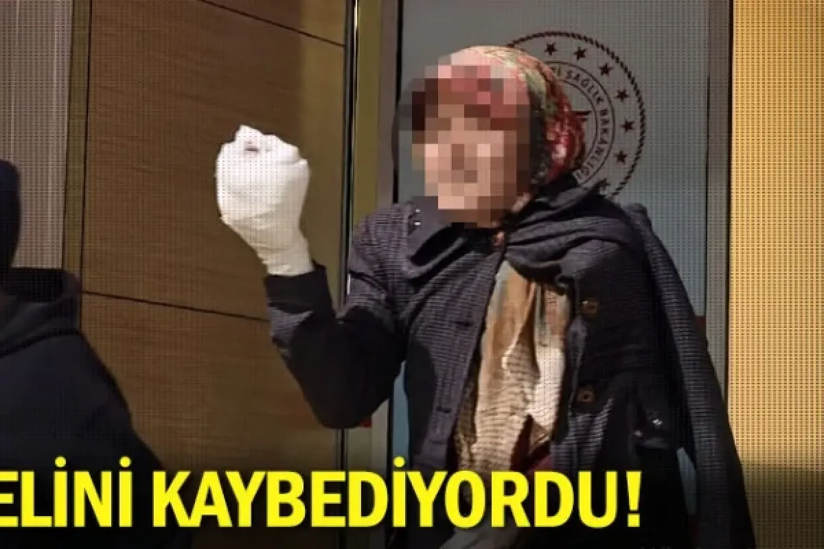 Elini kaybediyordu!