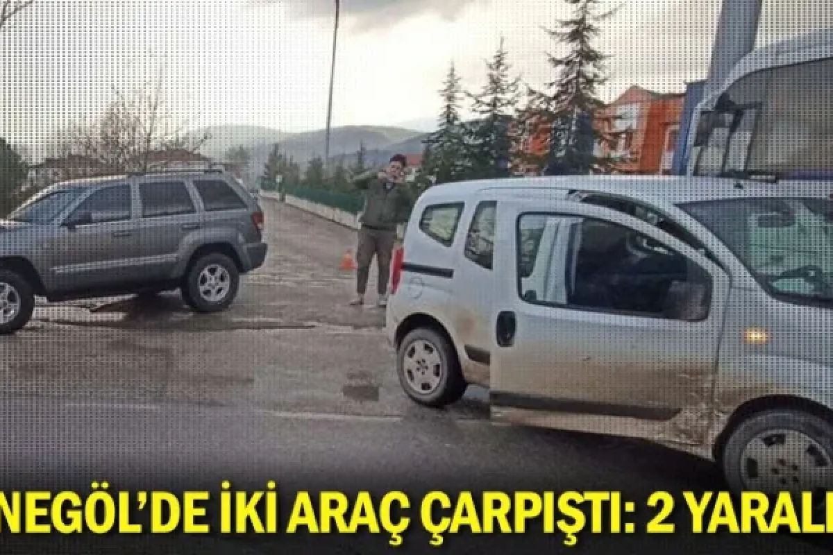 İnegöl'de iki araç çarpıştı: 2 yaralı