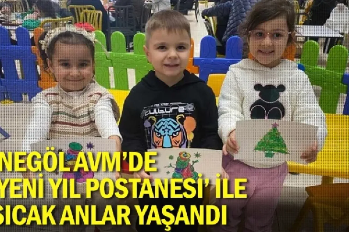 İnegöl AVM'de 'Yeni Yıl Postanesi' ile sıcak anlar yaşandı