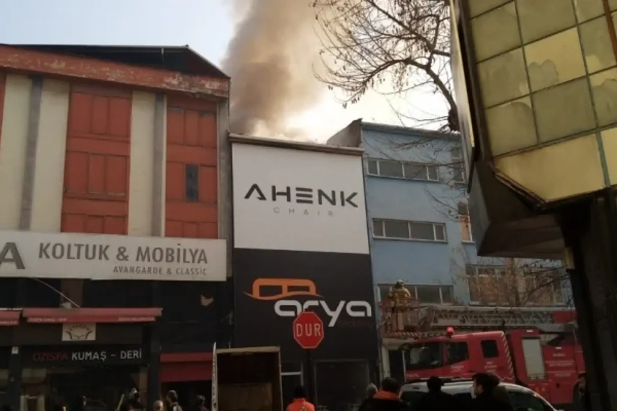 Sanayide korkutan yangın