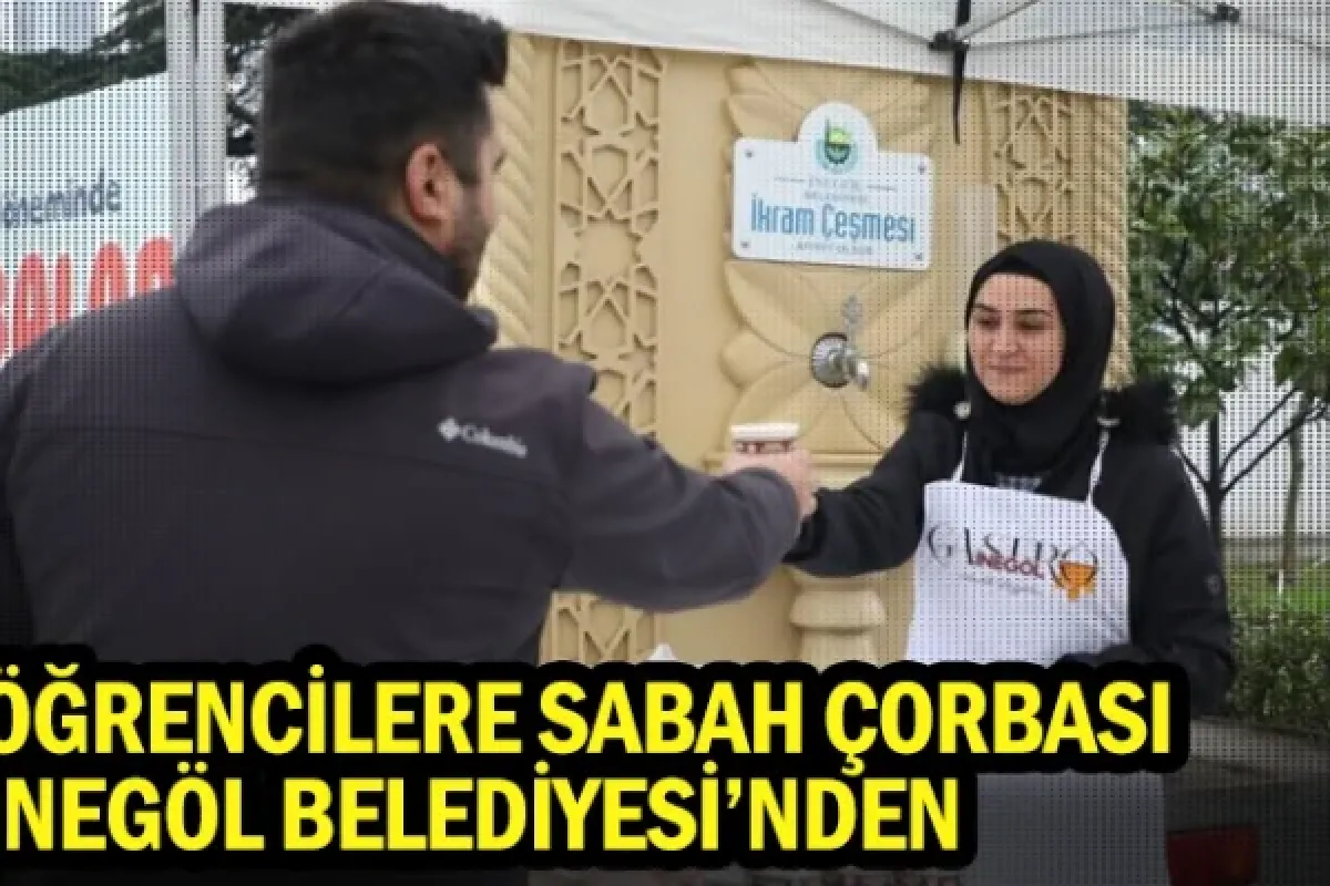 Öğrencilere Sabah Çorbası İnegöl Belediyesi’nden