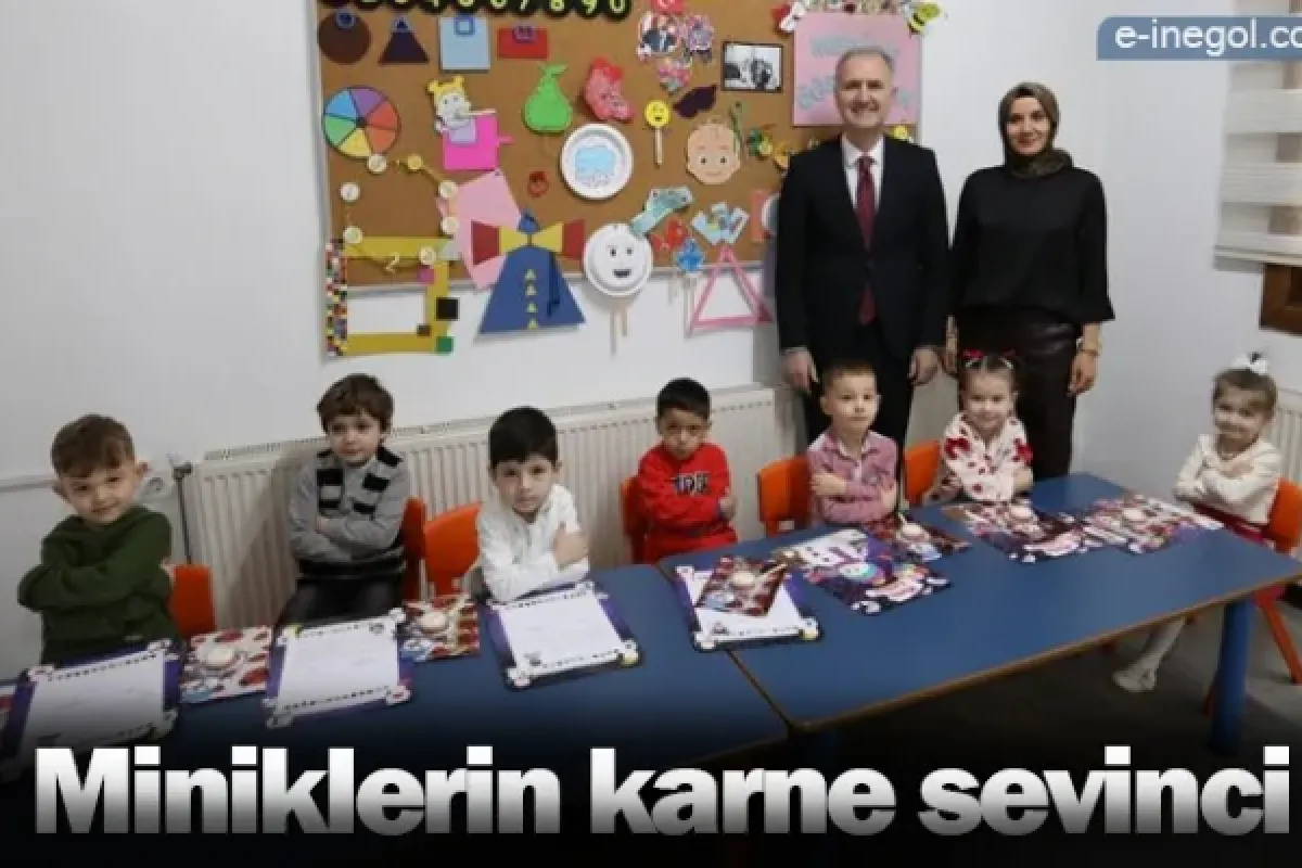 Miniklerin karne sevinci