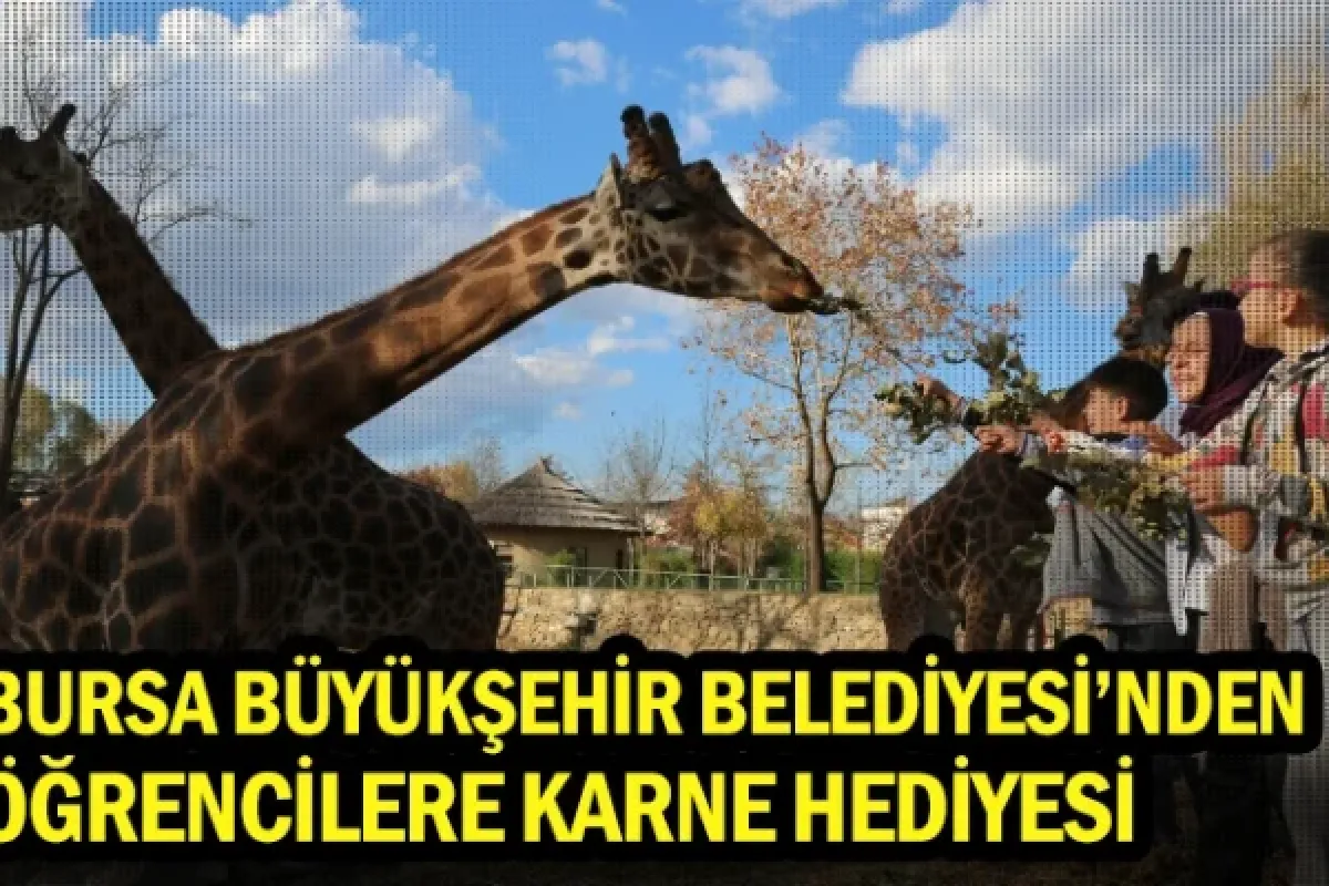 Bursa Büyükşehir Belediyesi’nden öğrencilere karne hediyesi