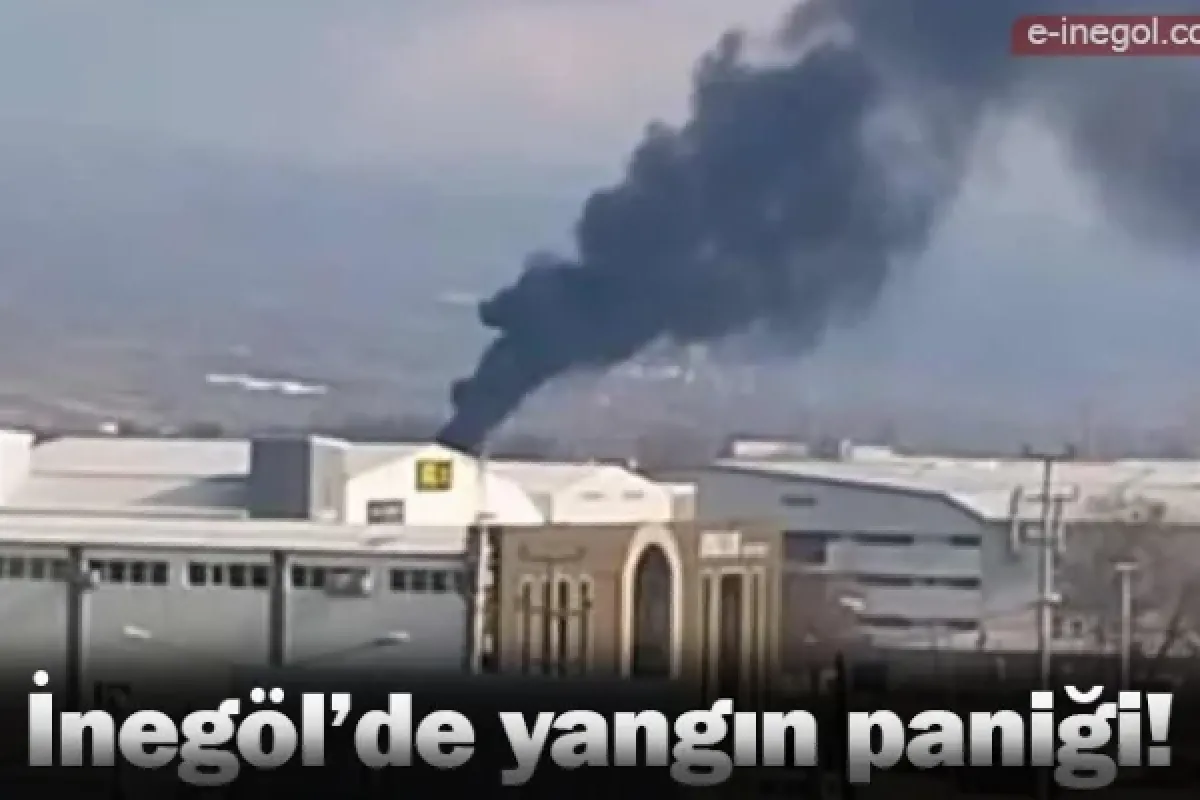 İnegöl'de yangın paniği!