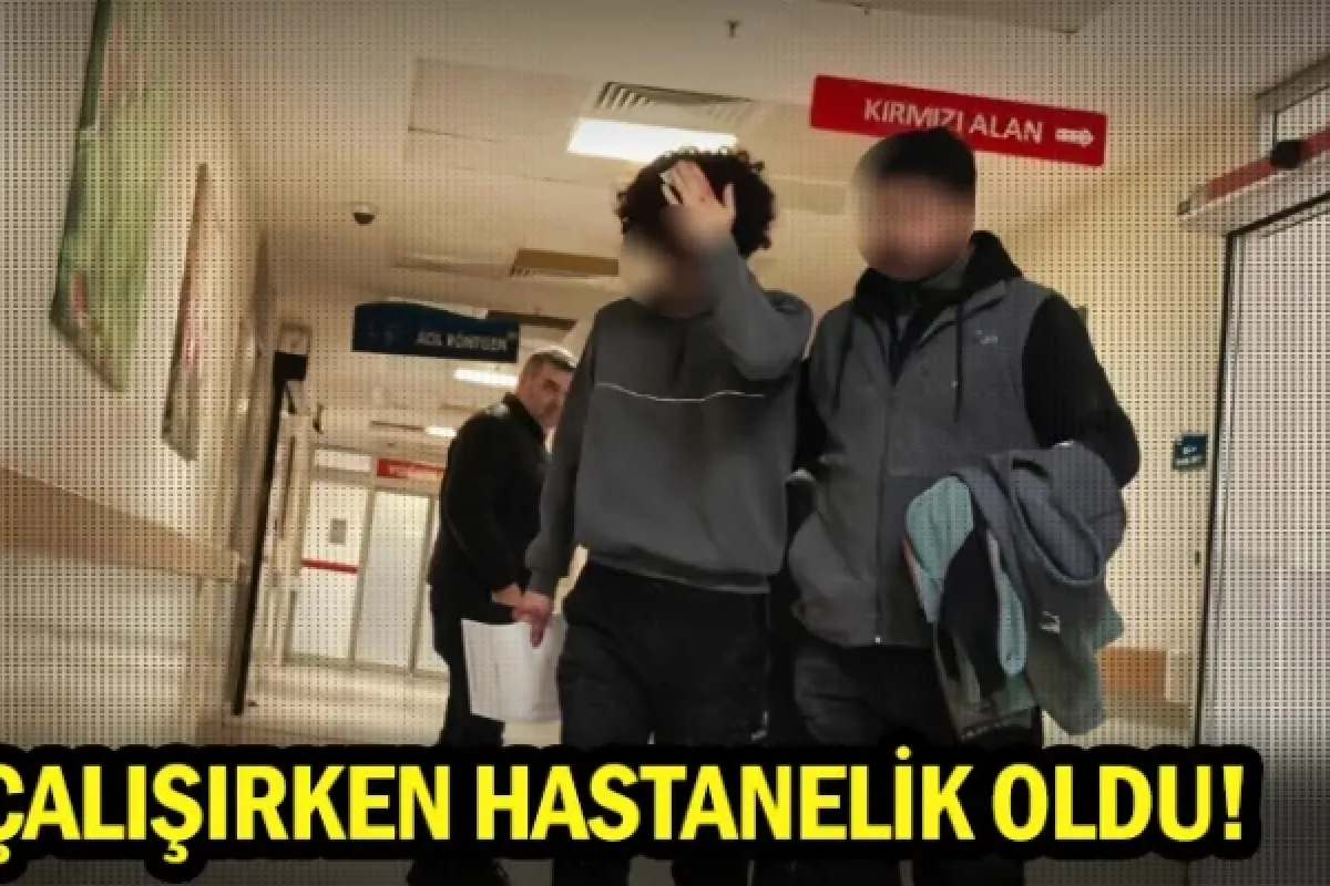 Çalışırken hastanelik oldu!