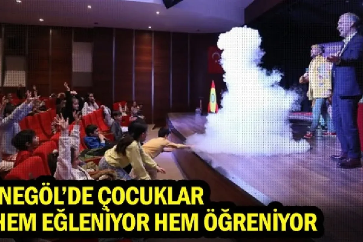 İnegöl'de çocuklar hem eğleniyor hem öğreniyor