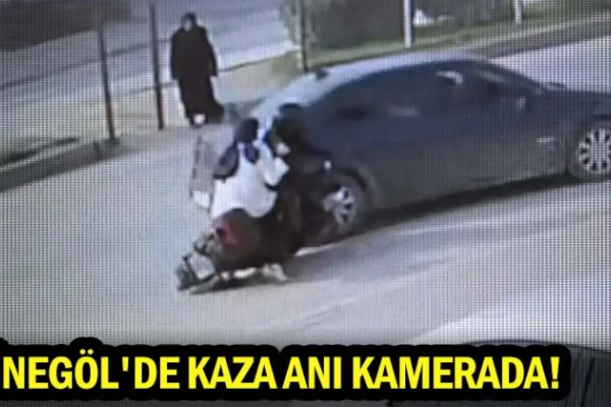 İnegöl'de kaza anı kamerada!