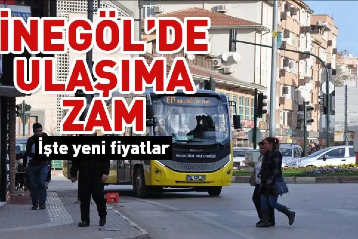 İnegöl'de ulaşıma zam