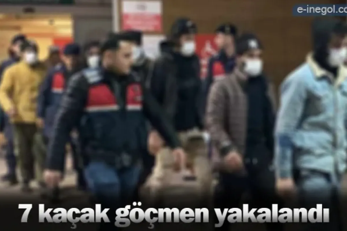 7 kaçak göçmen yakalandı