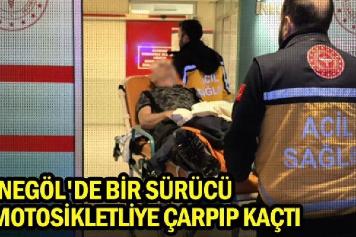 İnegöl'de bir sürücü motosikletliye çarpıp kaçtı