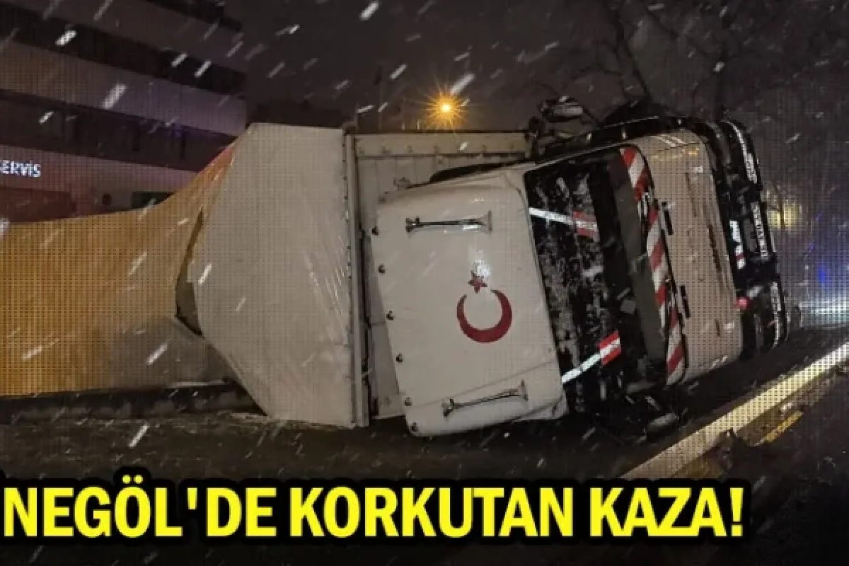 İnegöl'de korkutan kaza!