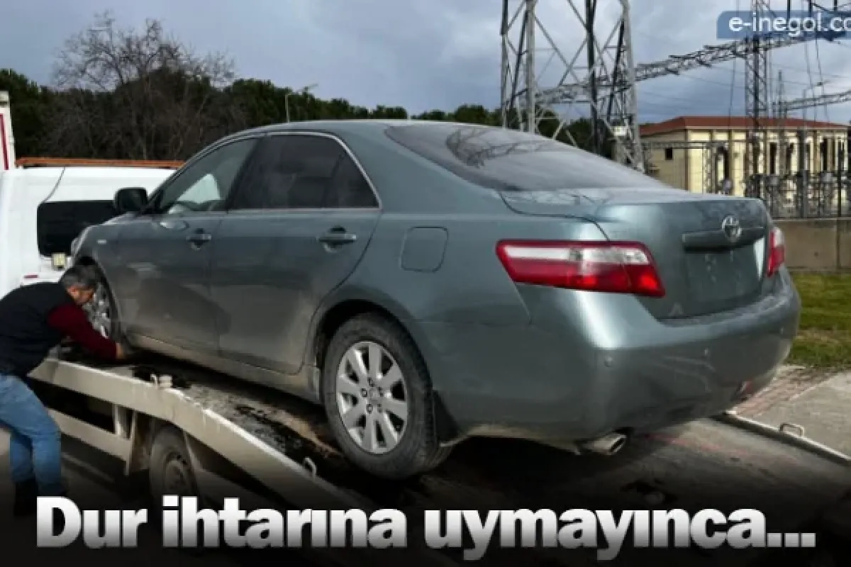Dur ihtarına uymayınca...