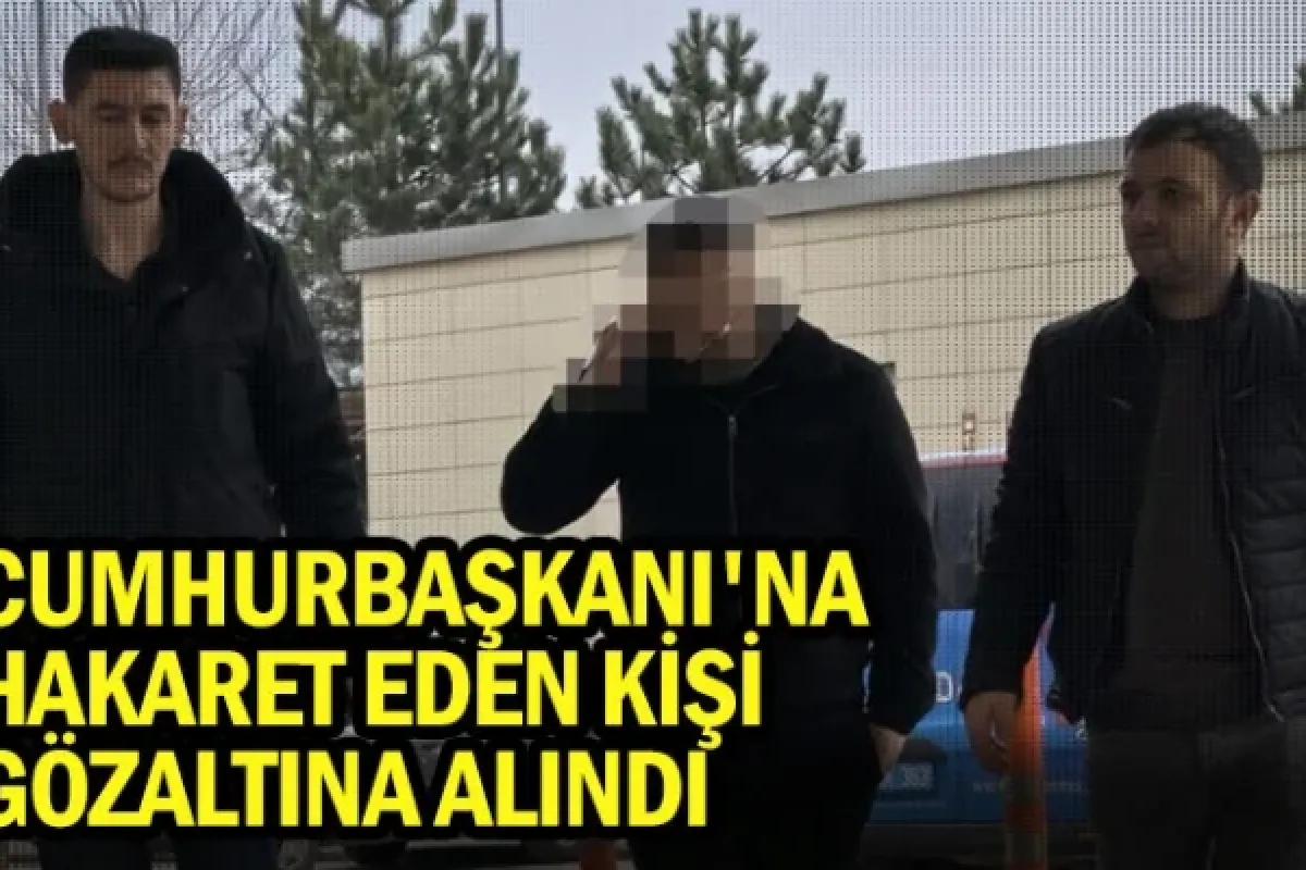 Cumhurbaşkanı'na hakaret eden kişi gözaltına alındı