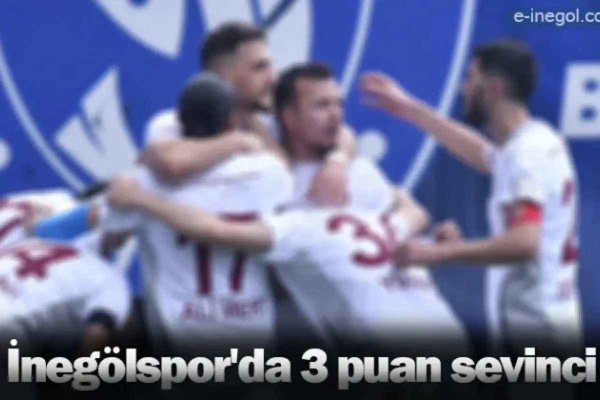 İnegölspor'da 3 puan sevinci