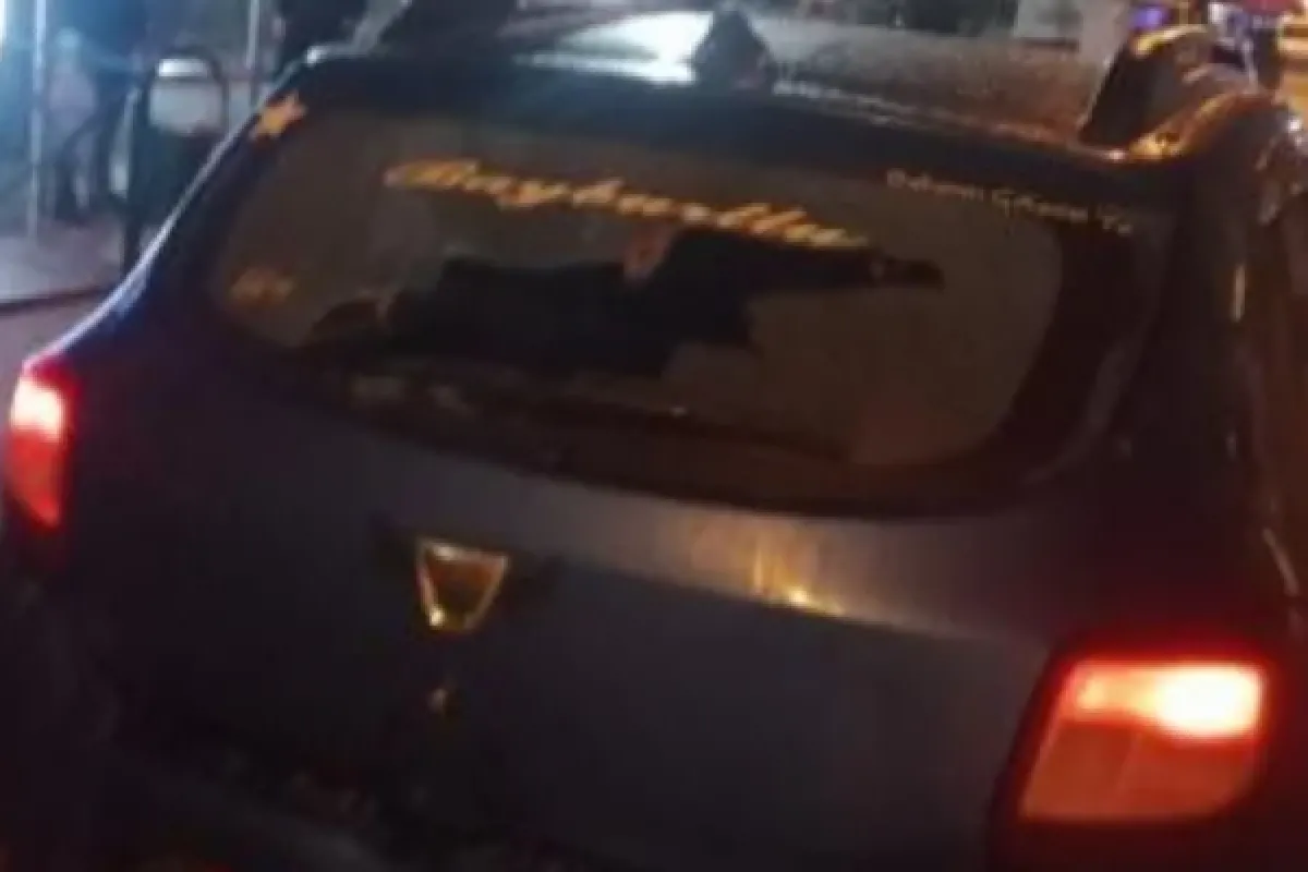 Araca mermi isabet etti!