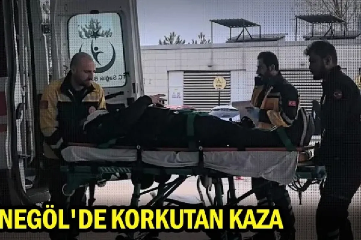 İnegöl'de korkutan kaza