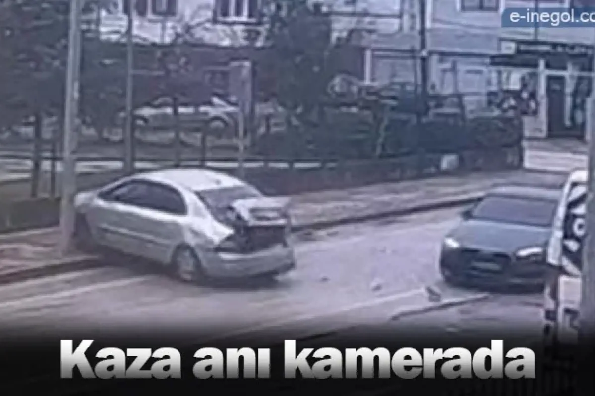 Kaza anı kamerada