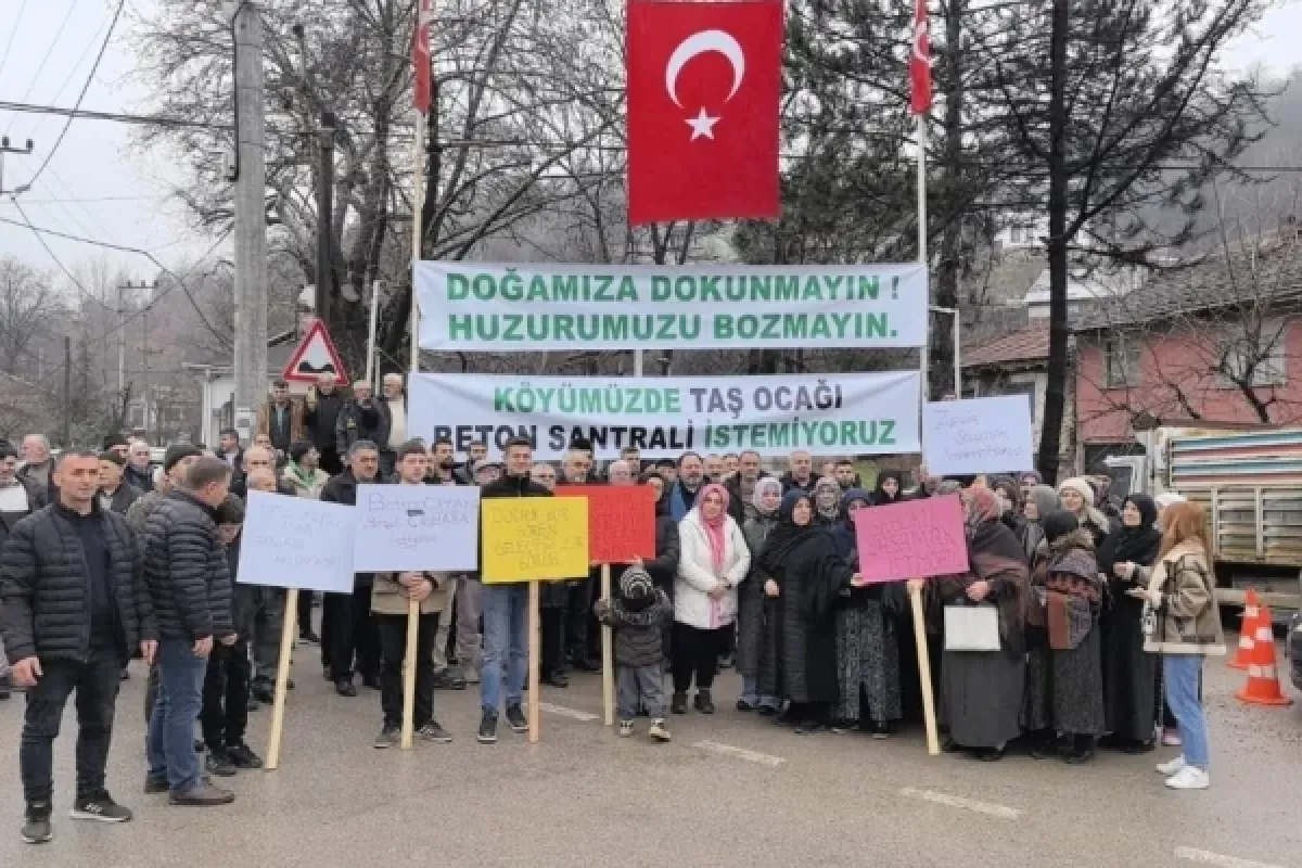 Taş ocağı tepkisi!