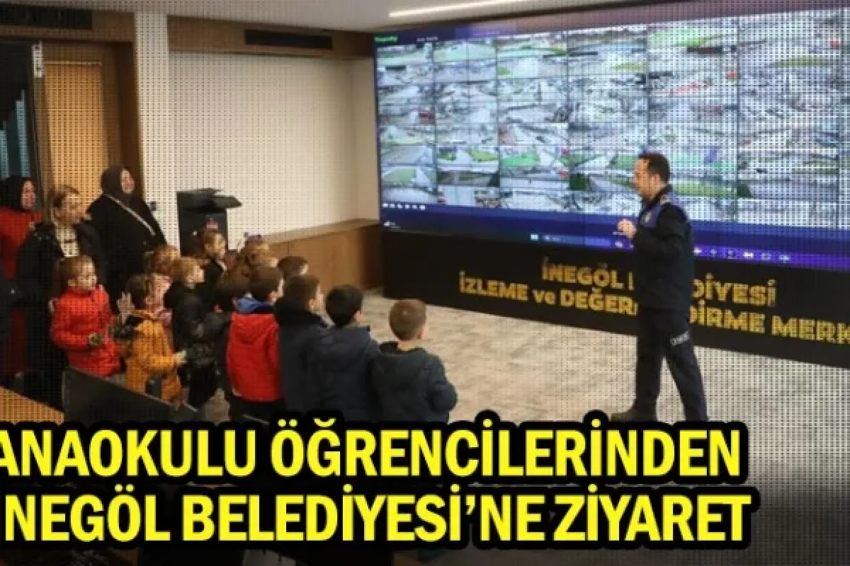 Anaokulu Öğrencilerinden İnegöl Belediyesi’ne Ziyaret