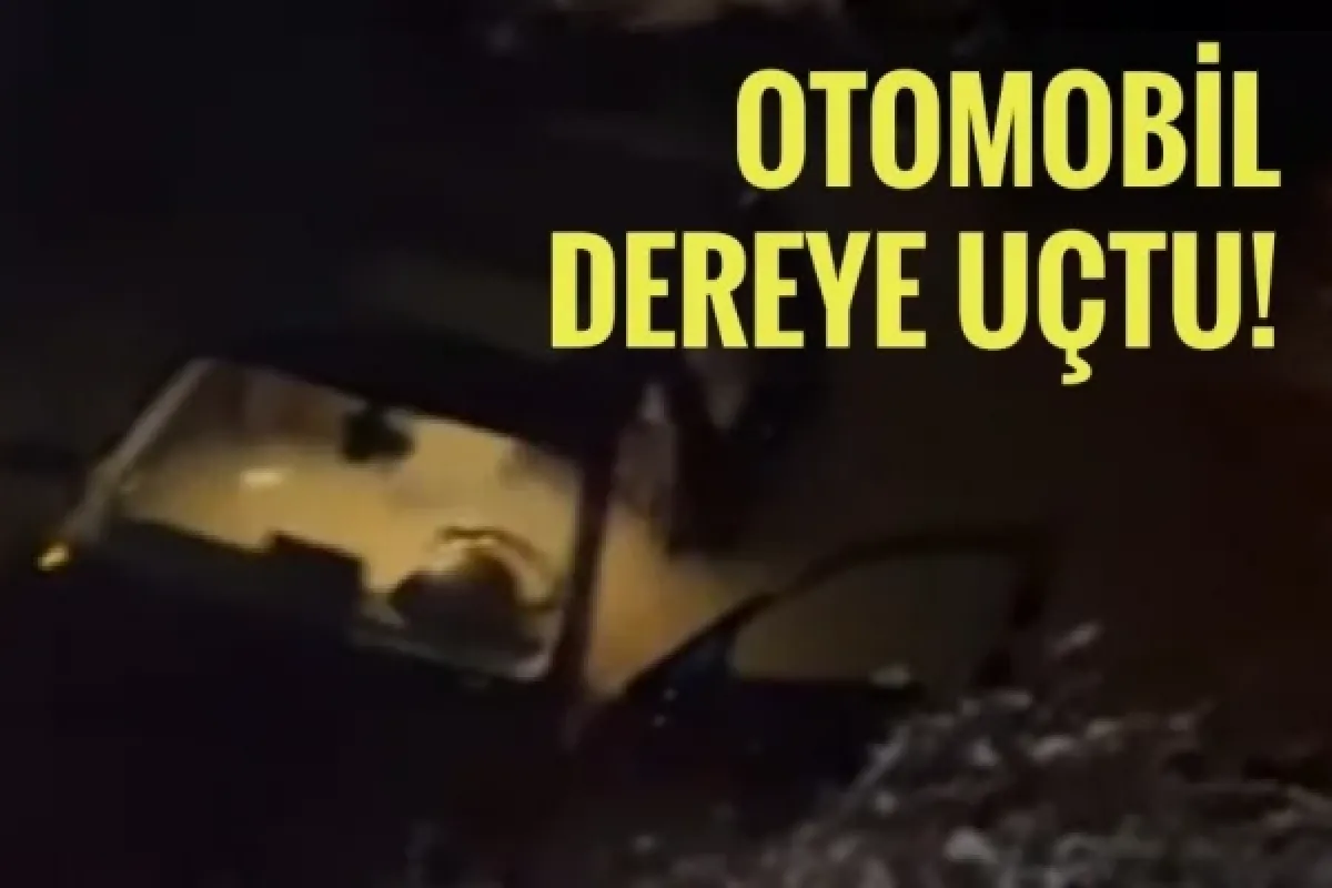 Otomobil dereye uçtu